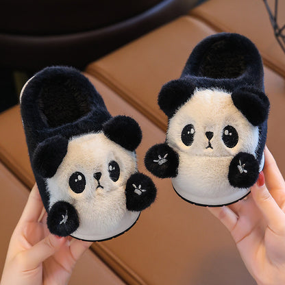 Cute Panda Plush Kids Slippers – Cozy and Warm Slippers for Winter