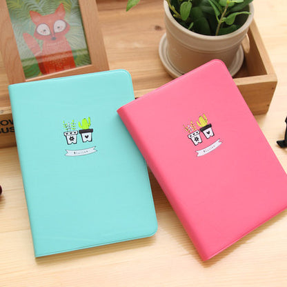 Colorful Softcover Plant-Themed Diary with Cute Icon Design