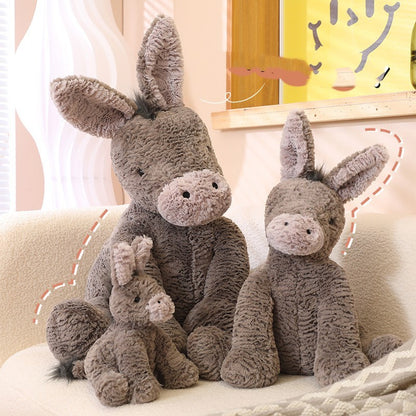 Donkey Plush Toy - Large Cute Plushie