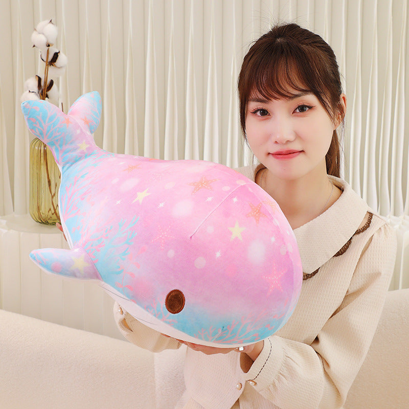 Chubby & Starry Sky Patterned Whale Plush Toy