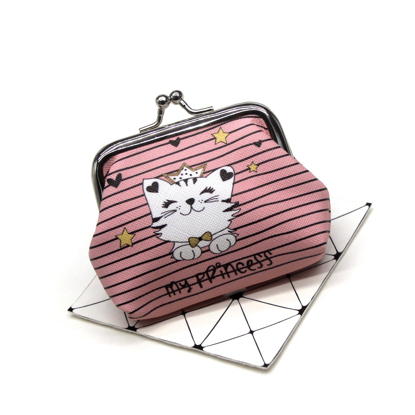 Vintage Kiss Lock Cat Coin Purse – Small Leather Variants