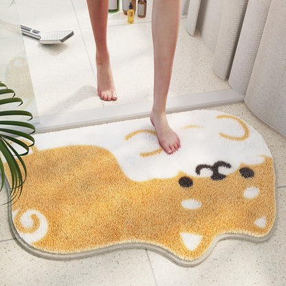 Cute Animal Shaped Absorbent Door Mat | Polyester Door Mat