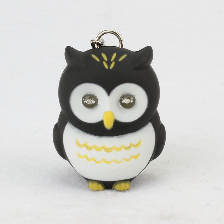 Luminous Owl Keychain with Light-Up Eyes & Musical Melodies
