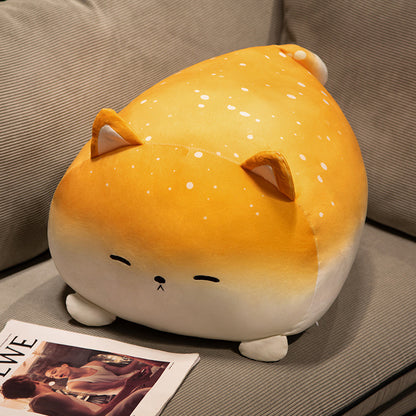 Chubby Bread Cat Plush Pillow