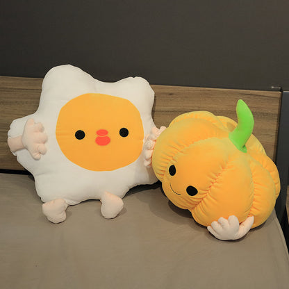 Cute Cloud, Egg & Pumpkin Plush Toys – Soft Kawaii Stuffed Plushies