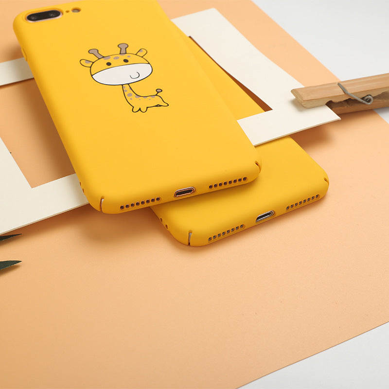 Cute Cartoon Yellow Giraffe Phone Case