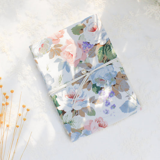 Floral Cloth Journal with Delicate Flower Prints in A5 & A6 Sizes