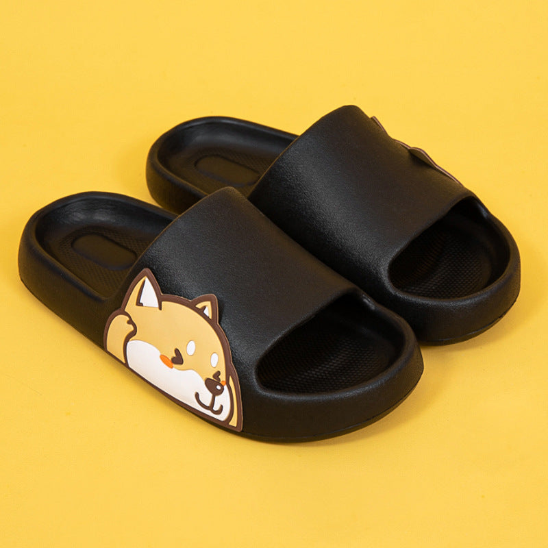 Cute Shiba Inu Slipper Slides – Non-Slip Unisex House Slippers