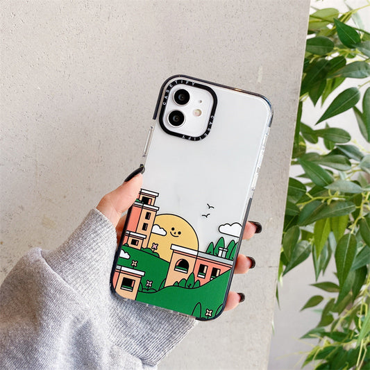 Retro Stamp Soft Shockproof Phone Cases – Vibrant Travel Designs