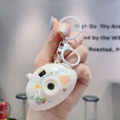 Mini Cloud Camera Cartoon Projection Lamp Keychain
