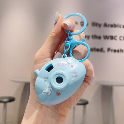Mini Cloud Camera Cartoon Projection Lamp Keychain