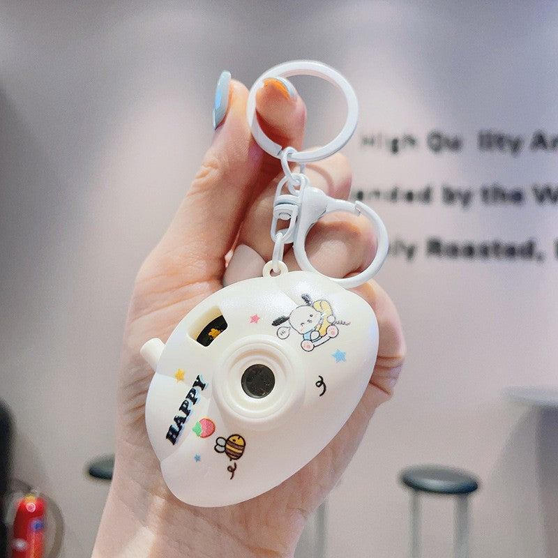 Mini Cloud Camera Cartoon Projection Lamp Keychain