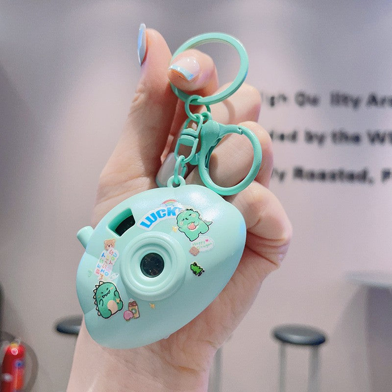 Mini Cloud Camera Cartoon Projection Lamp Keychain