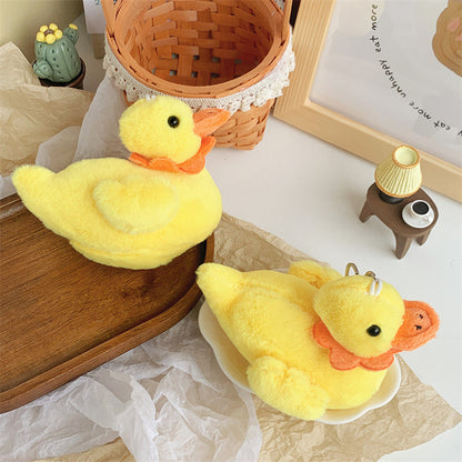 Creative Yellow Duck Plush Toy - Cute Keychain Pendant