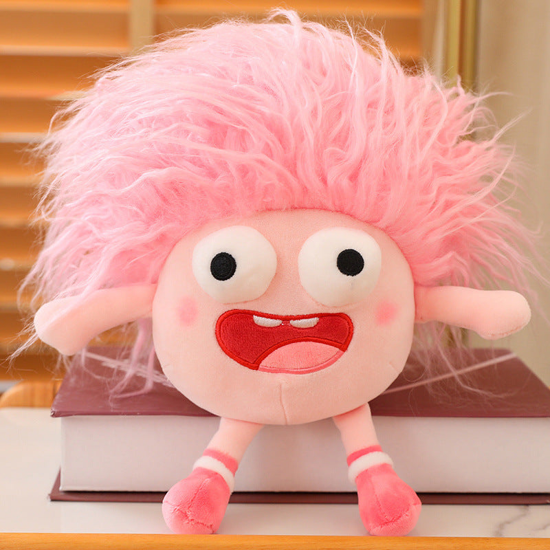 Cute Big-Eyed Fluffy Hair Plush Toy Collection