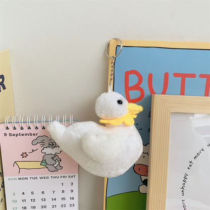 Creative Yellow Duck Plush Toy - Cute Keychain Pendant