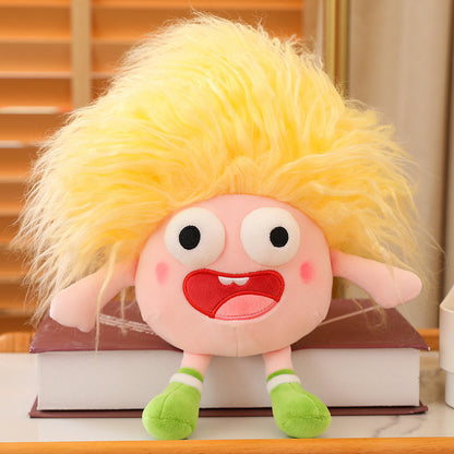 Cute Big-Eyed Fluffy Hair Plush Toy Collection