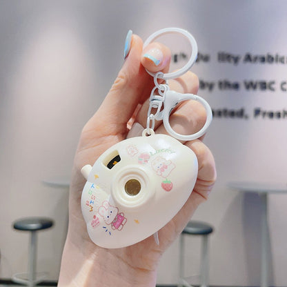 Mini Cloud Camera Cartoon Projection Lamp Keychain