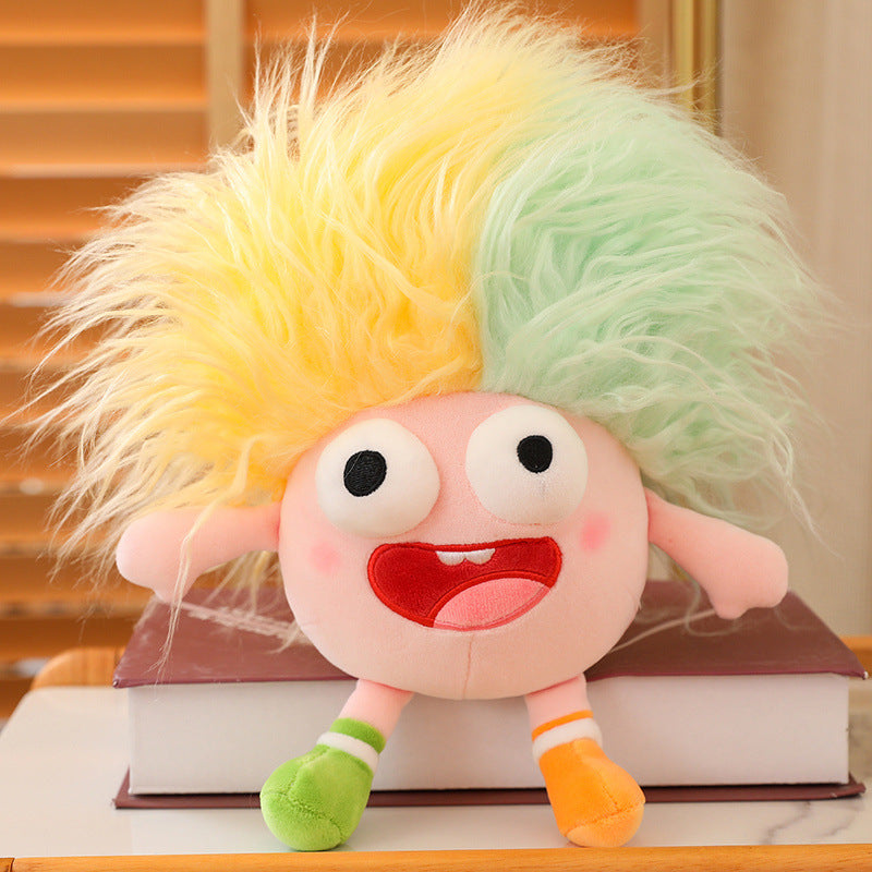 Cute Big-Eyed Fluffy Hair Plush Toy Collection