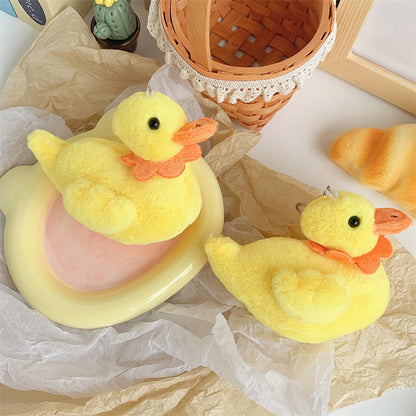 Creative Yellow Duck Plush Toy - Cute Keychain Pendant