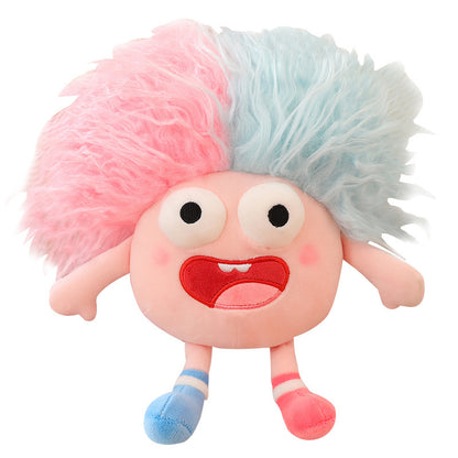 Cute Big-Eyed Fluffy Hair Plush Toy Collection