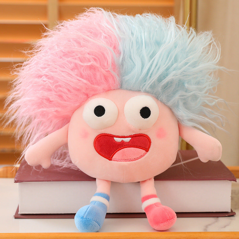 Cute Big-Eyed Fluffy Hair Plush Toy Collection