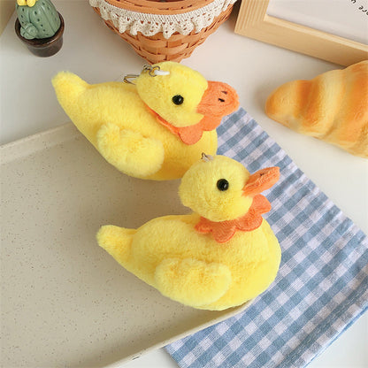Creative Yellow Duck Plush Toy - Cute Keychain Pendant