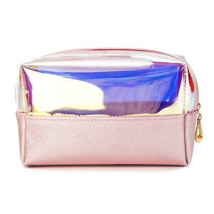 Holographic Travel Small Cosmetic Bags with Zipper – 4 Shiny Design