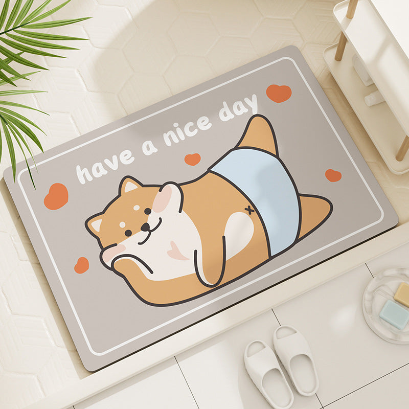 Charming Animal Collection Bathroom Mats | Cute Non-Slip Door Mat