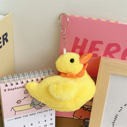 Creative Yellow Duck Plush Toy - Cute Keychain Pendant