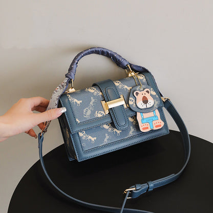 Trendy Mini Crossbody Shoulder Bags for Women with Cute Cartoon Charm & Pattern