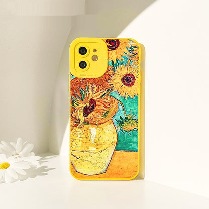 Van Gogh Sunflower Phone Case – Vibrant Art-Inspired Yellow Design