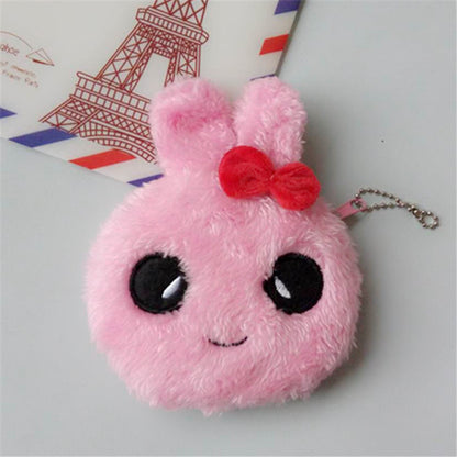 Cute Plush Animal Zipper Coin Purse in Small, Soft, and Colorful Designs