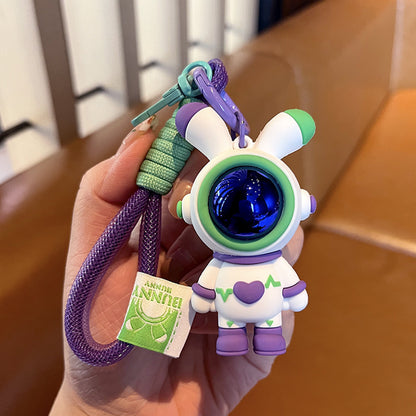 Bunny Keychain in Astronaut Outfit | Cute Rabbit Keychain