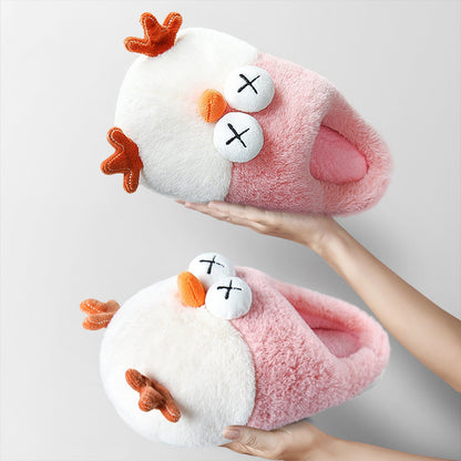 Cute Penguin Plush Slippers – Non-Slip Unisex Cozy Footwear