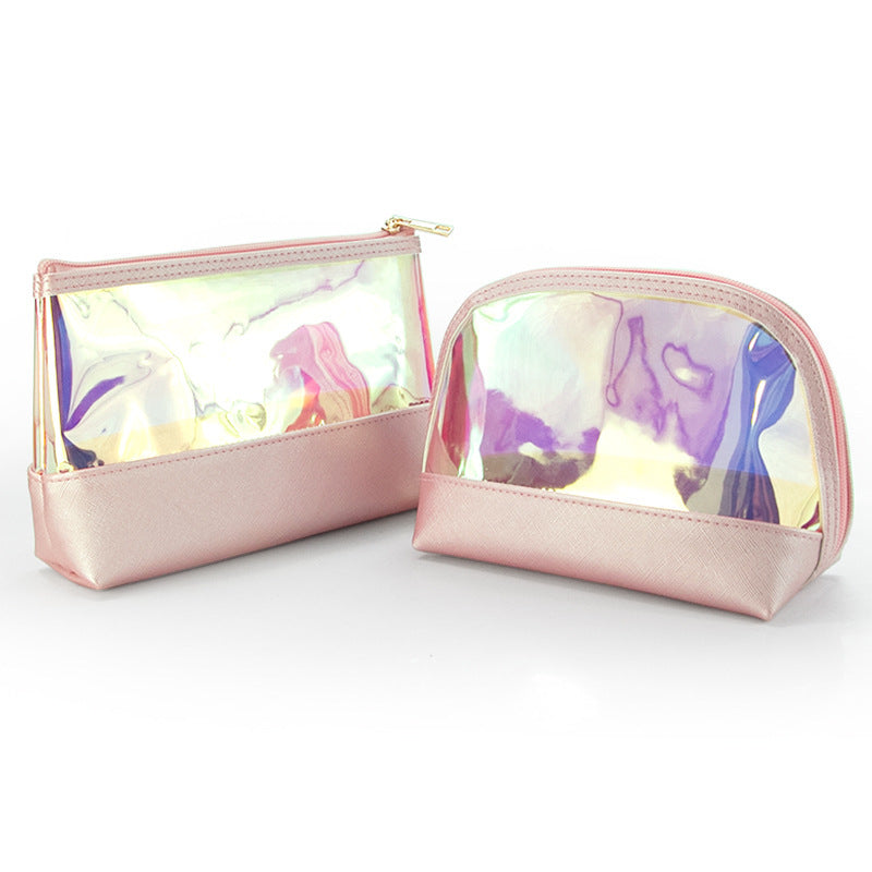 Holographic Travel Small Cosmetic Bags with Zipper – 4 Shiny Design