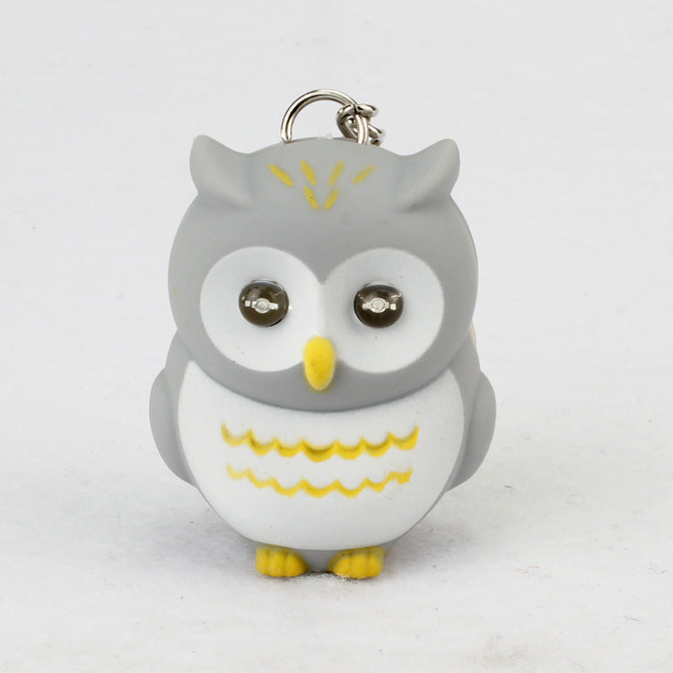 Luminous Owl Keychain with Light-Up Eyes & Musical Melodies