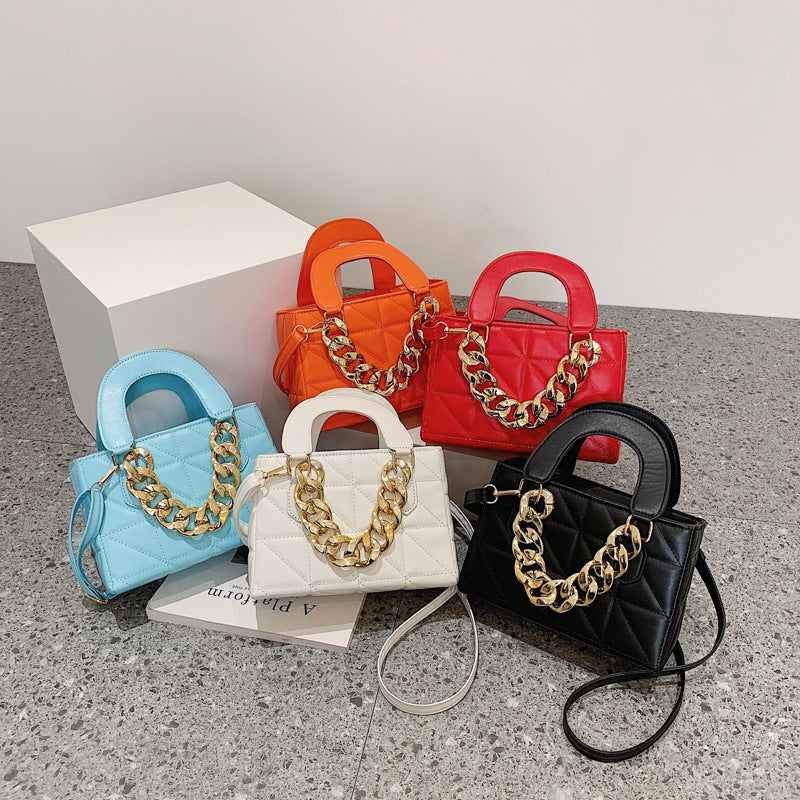 Sweet Rhombus Shaped Small Chain Bag for Women