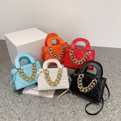 Sweet Rhombus Shaped Small Chain Bag for Women