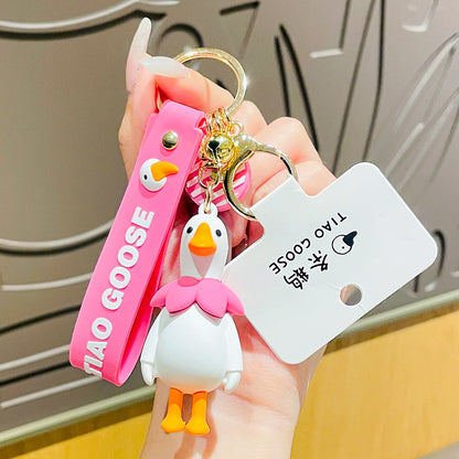 Cute Goose Cartoon Keychain