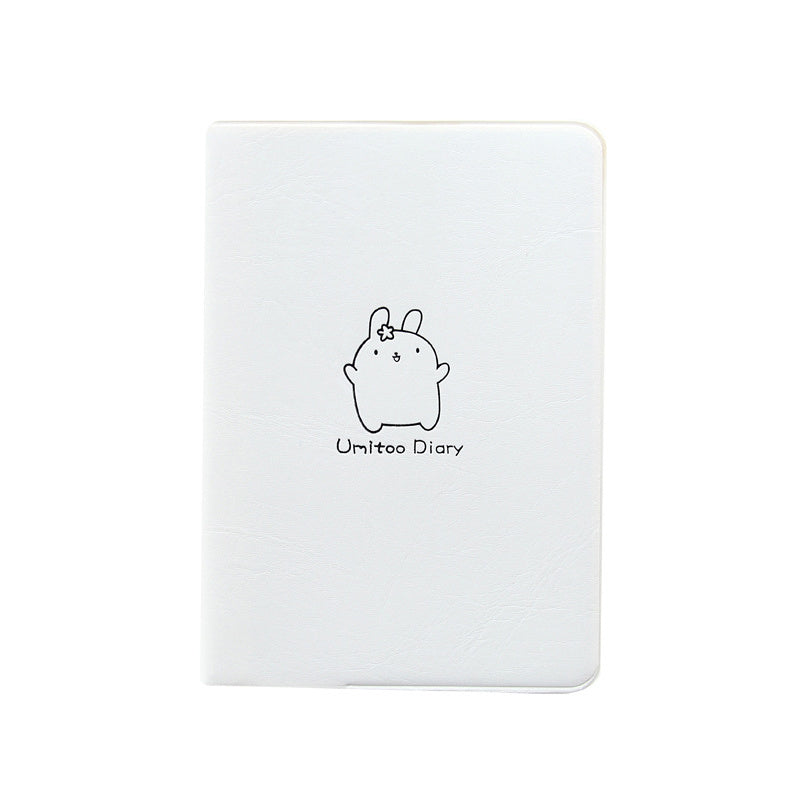 Colorful Pastel Cute Bunny Notebook with Minimalistic Design