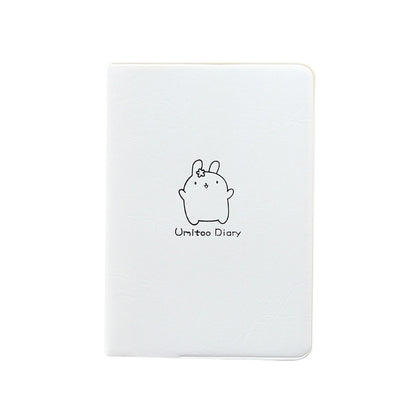 Colorful Pastel Cute Bunny Notebook with Minimalistic Design
