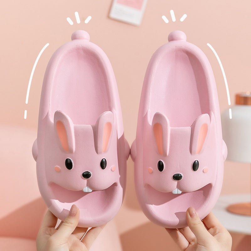 Adorable Bunny Rubber Slippers for Kids – Soft & Cute Design