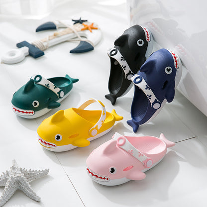 Vibrant Shark Slippers for Kids – Fun Summer Home Footwear