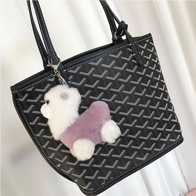 Cute Little Alpaca Plush Keychain