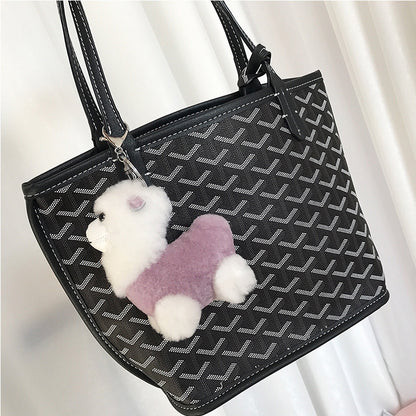 Cute Little Alpaca Plush Keychain