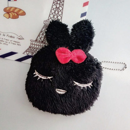 Cute Plush Animal Zipper Coin Purse in Small, Soft, and Colorful Designs