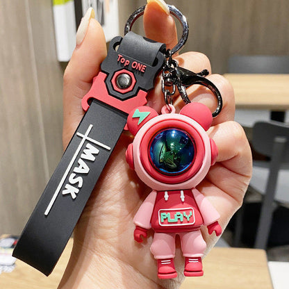 Bunny Keychain in Astronaut Outfit | Cute Rabbit Keychain