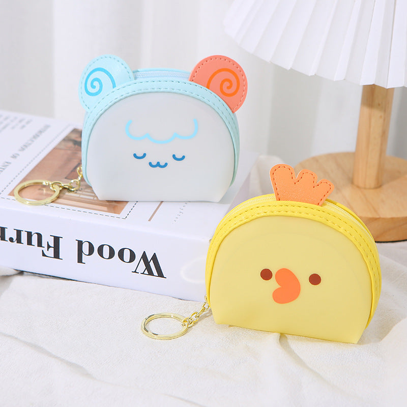 Cute Animal Coin Purse with Zipper – Vibrant Colors & Playful Designs