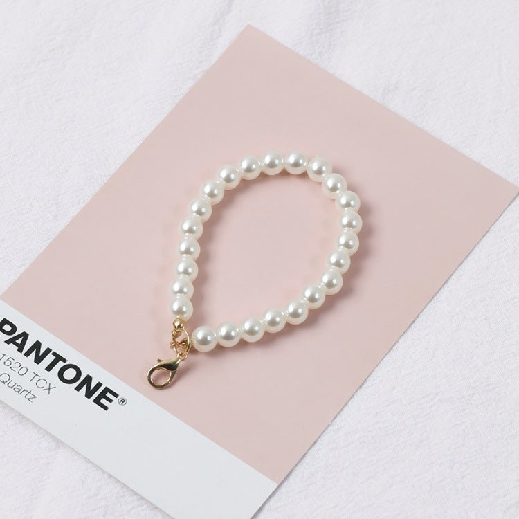 Elegant Pearl Keychains for Women with Chic Charms & Metal Clasps